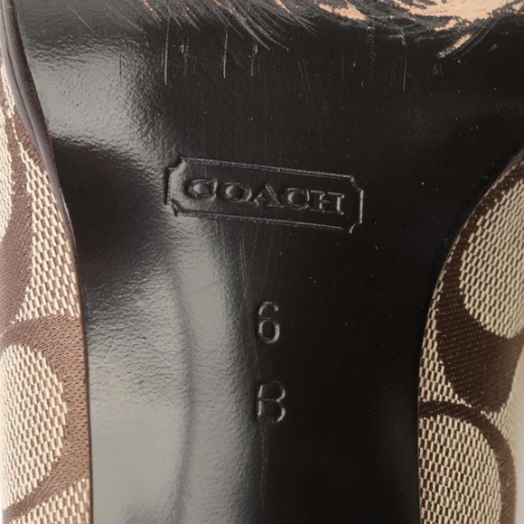 Coach Julia Slip On Block Heels In Signature Canvas size 6B - Picture 7 of 7